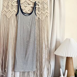 Zara Striped Tank Midi Dress Size Small | GUC
